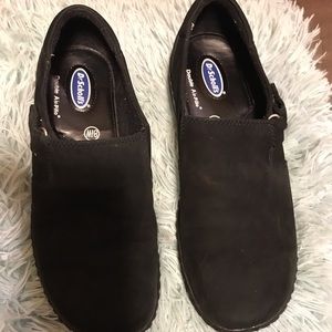 DR. SCHOLL’S, Black Suede Slip-on shoe 9 1/2 Wide